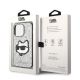 8. Karl Lagerfeld KLHCP14XG2CPS iPhone 14 Pro Max 6.7" silver/silver hardcase Glitter Choupette Patch