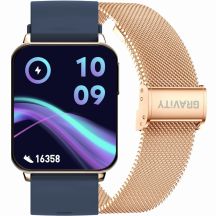 Smartwatch Gravity Rose Gold Navy Blue 2 Straps GT17-2