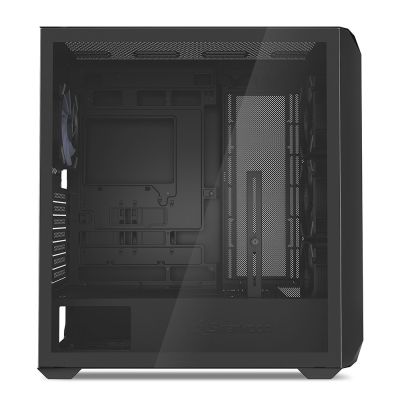 4. Sharkoon AK3 RGB Computer Case Black Tempered Glass