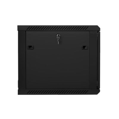 4. Lanberg WF01-6609-10B single-section cabinet (9U; 500mm / 600mm / 600mm; wall-mounted; Glass; 19''; black)