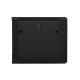 4. Lanberg WF01-6609-10B single-section cabinet (9U; 500mm / 600mm / 600mm; wall-mounted; Glass; 19''; black)