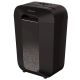2. Fellowes LX70 paper shredder, 4407501 black, 18 liters, Shreds up to 11 A4 sheets (70g) at a time into 4×40 mm (P-4/T-4) particles, Safety Lock
