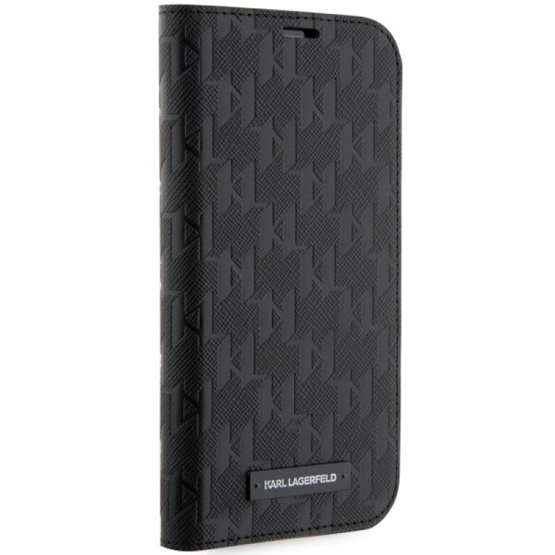 5. Karl Lagerfeld KLBKP14LSAKLHPK iPhone 14 Pro 6.1" bookcase black/black Saffiano Monogram