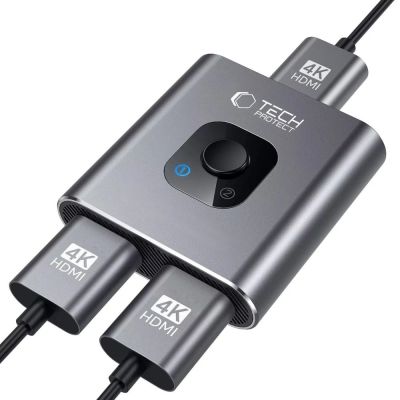 4. Tech-Protect HB07 HUB Adapter 2in1 HDMI 4K 60HZ - gray