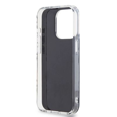 7. DKNY IML Checkered Mono Pattern case for iPhone 15 Pro Max - black