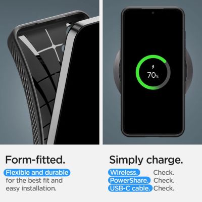 19. Spigen Liquid Air Case for Samsung Galaxy S24 - Matte Black