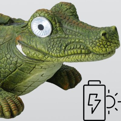 2. SOLAR LAMP SOLAR CROCODILE 52x32x17.5CM