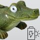 2. SOLAR LAMP SOLAR CROCODILE 52x32x17.5CM