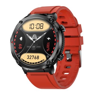 2. Gravity GT21-6 Smartwatch + Red Silicone Strap