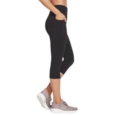 3. Skechers Go Walk High Waisted Capri Short W2CP2-BLK Black XS
