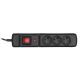 2. Activejet COMBO surge protector strip 3gb/5m/cz (10A; 2300W) 5m; black