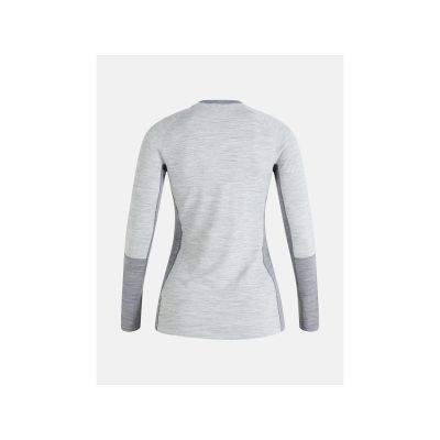 7. Peak Performance W Magic Crew Thermal Shirt Gray