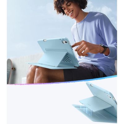 8. ESR Flip Hybrid Case for iPad Air 13" 1 / 2 - Blue