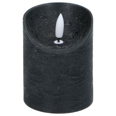 5. DECORATIVE CANDLE 70x90MM LED WAX BLACK
