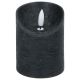 5. DECORATIVE CANDLE 70x90MM LED WAX BLACK