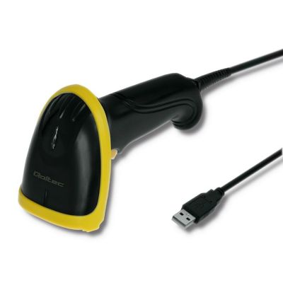 3. QOLTEC LASER CODE READER 1D | 2D | USB | BLACK