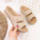 7. eVento W EVE224B beige wedge sandals with velcro 