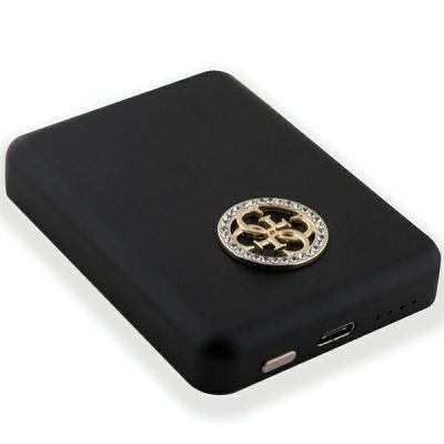 4. Guess MagSafe 4G Strassed Metal Logo induction power bank 5W 3000mAh - black