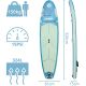 36. SET - 150KG INFLATABLE SUP BOARD ENERO 320x81x15CM