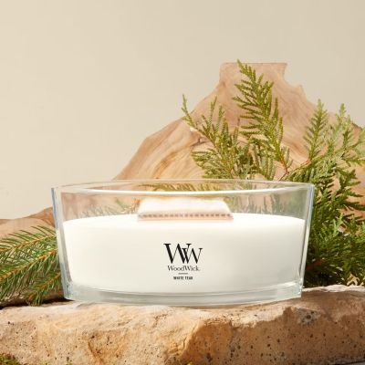 6. Ellipse candle WHITE TEAK WOODWICK