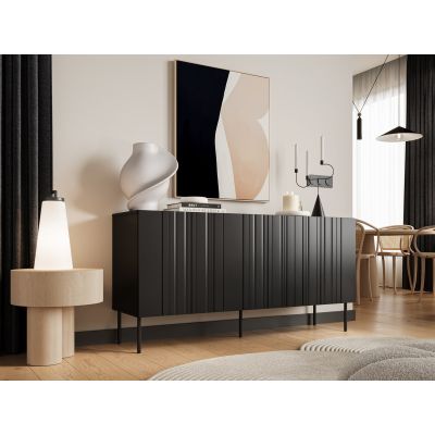 3. ISLA chest of drawers 150.5x40x75 black matt