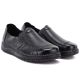 8. Women's comfortable leather slip-on shoes, black, Vinceza 107241