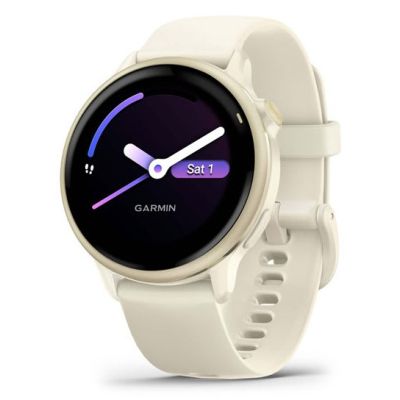 9. Garmin Vivoactive 6 42mm Bone/Lunar Gold watch