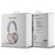 4. Guess GCube Metallic Script Logo Headphones - Pink