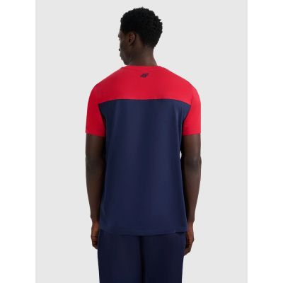 3. Men's regular printed T-shirt 4F 4FRAW25TTSHM3292-31S