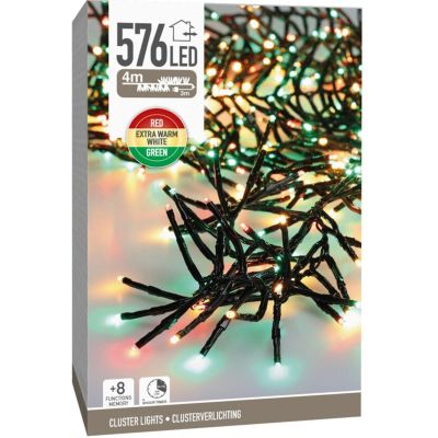 CHRISTMAS LIGHTS STRING LIGHTS 576 LED TIMER 3 COLOURS