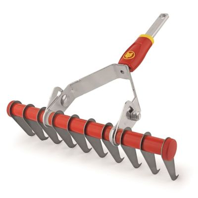 2. WOLF-Garten UG-M 3 Leaf Rake Red, Silver