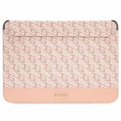 Guess GCube Stripes case for a 14" laptop - pink