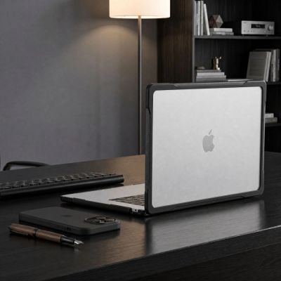 9. Tech-Protect Velar Case for MacBook Air 13" 2023 / 2024 / 2025 / 2026 - Transparent Black
