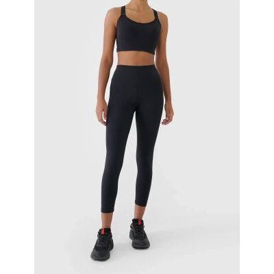15. Women's 7/8 high waist leggings with quick-drying finish 4F 4FWAW26TFTIF489-20S