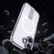 5. Hybrid Armor X Case for iPhone 17 with Stand, Compatible with MagSafe - Transparent