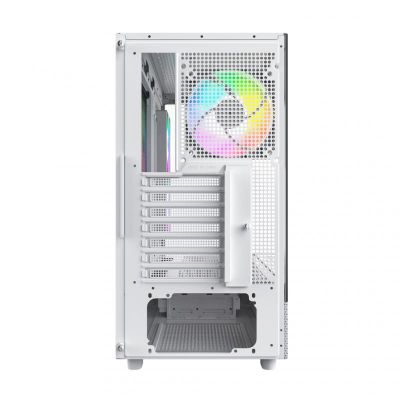 5. Montech XR Midi-Tower, Tempered Glass - White