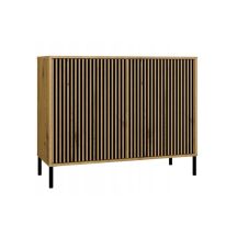 KAMARO 2D SLIM ARTISAN CHEST OF DRAWERS/BLACK