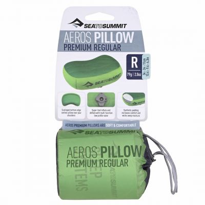 9. SEA TO SUMMIT Aeros Premium Regular Lime Pillow