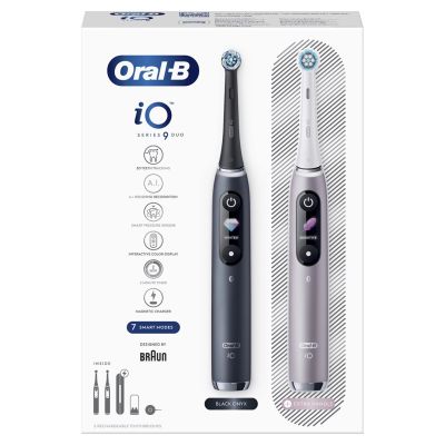 6. Oral-B iO 80363731 Electric Toothbrush Adult Rotating-Pulsating Toothbrush Black, Silver