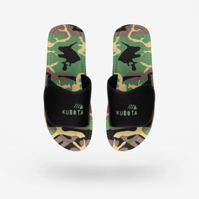 6. Kubota Velcro flip-flops multicolor camo black K24AW-100-002-23-1