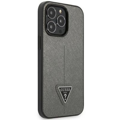 4. Guess GUHCP14LPSATLG iPhone 14 Pro 6.1 "silver / silver hardcase SaffianoTriangle Logo
