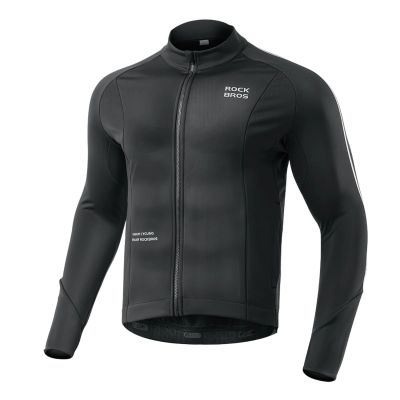Rockbros Fall/Winter Long Sleeve Cycling Jacket L - Black