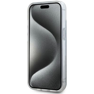 5. DKNY IML Mono & Stripe MagSafe case for iPhone 15 / 14 / 13 - blue