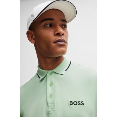 3. Boss Paddy Pro Open Green Men's Regular Fit Polo Shirt (50469102-388)