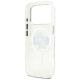 7. Karl Lagerfeld IML Glitter Karl & Choupette Sketch Logo MagSafe Case for iPhone 17 Pro - Clear