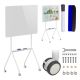 12. Ergo Office mobile dry-erase board, landscape orientation, white, single-sided, with shelf, board dimensions 1190x790mm, ER-306