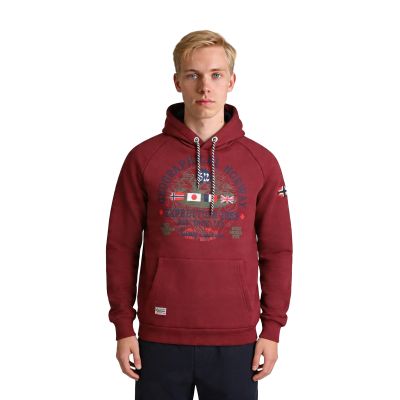 9. Geographical Norway DB 100 M sweatshirt WZ3006H/GN-Burgundy