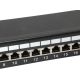 5. Equipment 19-inch patch panel 24xRJ45 Cat6 FTP 1U 250MHz RAL9005