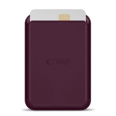 3. Tech-Protect CH01 MagWallet MagSafe Magnetic Wallet for phone - burgundy