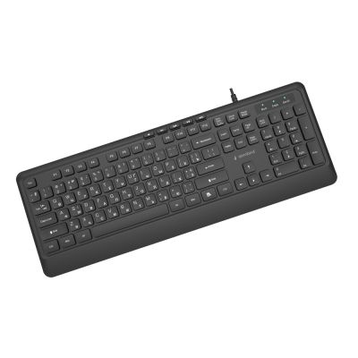 3. GEMBIRD WIRED MULTIMEDIA KEYBOARD SLIM 5 KEYS HOTKEYS, RU LAYOUT, BLACK